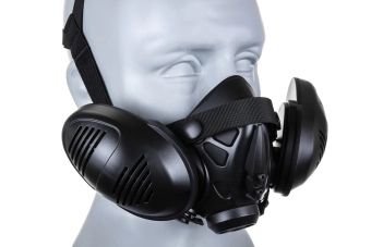 Masque de modélisation respiratoire tactique noir