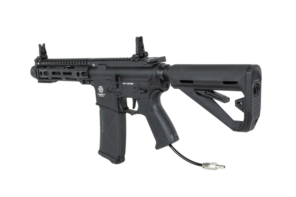 airsoft GATE x ARCTURUS Trinity Armament Alpha SBR 7.9'' HPA PULSAR D &amp; TITAN II Bluetooth® fusil de entrenamiento