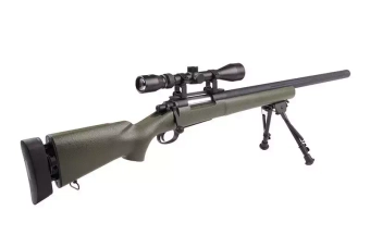 SW-04J Army Sniper Rifle Replica with scope and bipod (Upgraded) - olive