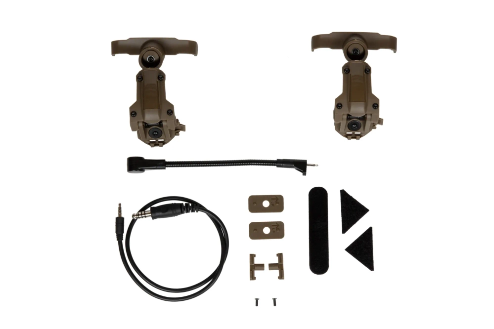 HD-17 Gen 6 tactical active headphones - Brown