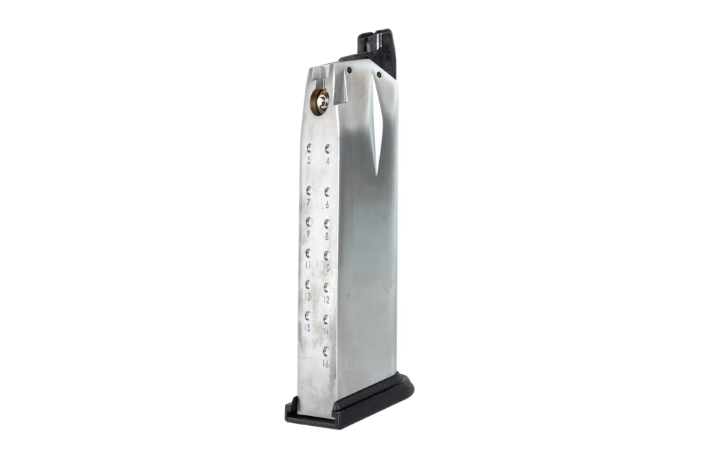 Cargador Green Gas Cybergun x Springfield Armory de 25 bolas para réplicas XDM de 4,5 pulgadas