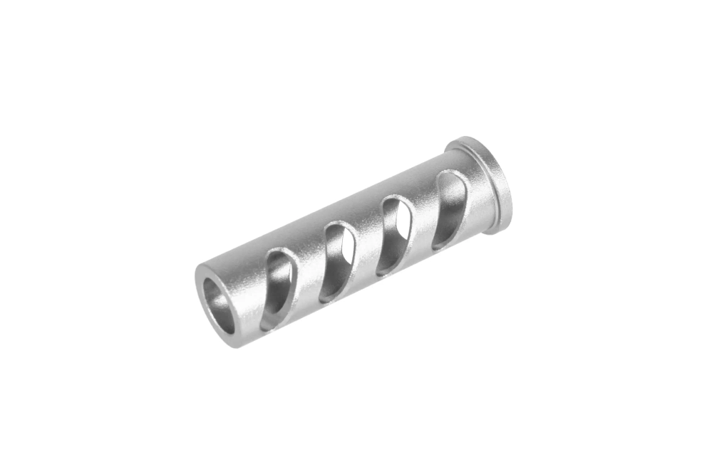LA Capa Customs CUTOUT lock guide cap for TM Hi-Capa 5.1 replicas (with Delrin ring) Silver