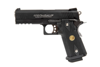 Pistola de airsoft Hi-capa 4.3 Maple Leaf OPS Special Edition - negro