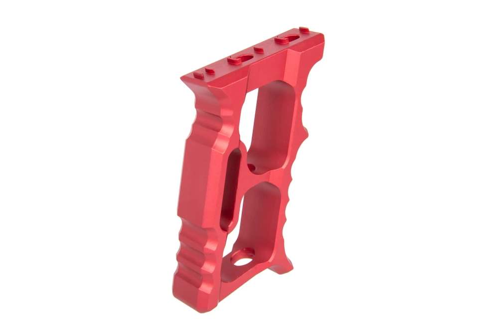 Empuñadura angular de aluminanio TD Minivert para KeyMod/M-LOK Rojo