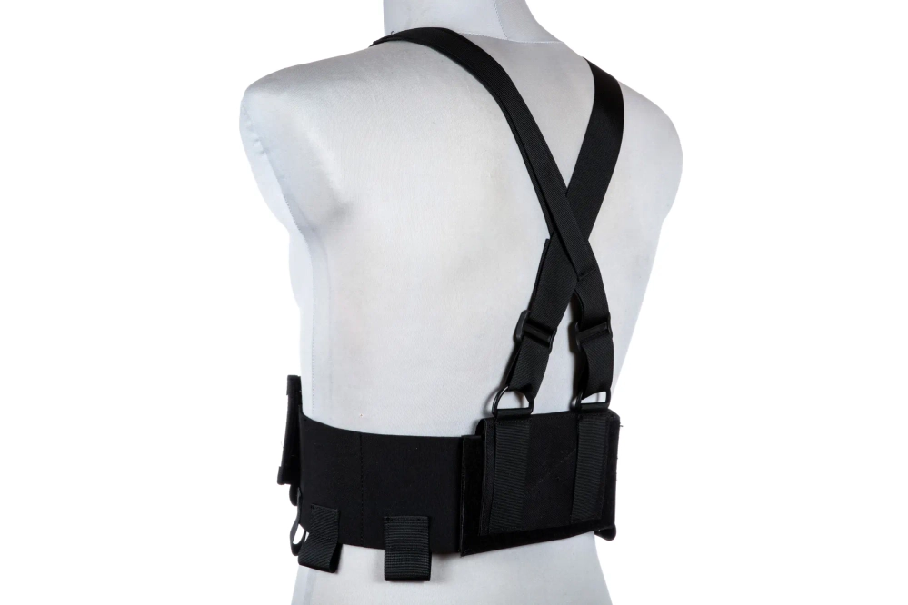 Kamizelka Low-Vis typu Chest Rig - Czarna