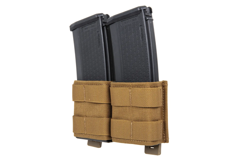 Portacargador doble abierto 5.56 mm Wosport Coyote Marrón