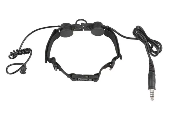 Throat-Mic with Earpiece - Black