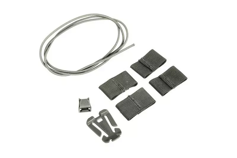 Cordon élastique pour casqueet casque- Vert feuillage