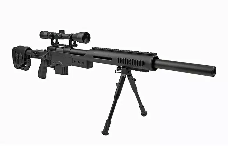 MB4410D sniper rifle replica - with scope and bipod