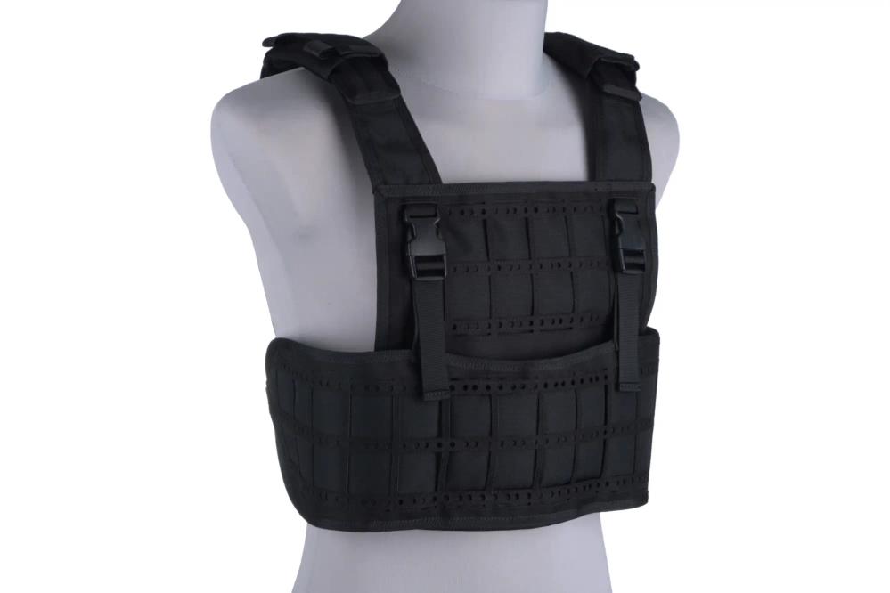 Light Laser-Cut Tactical Vest - Black