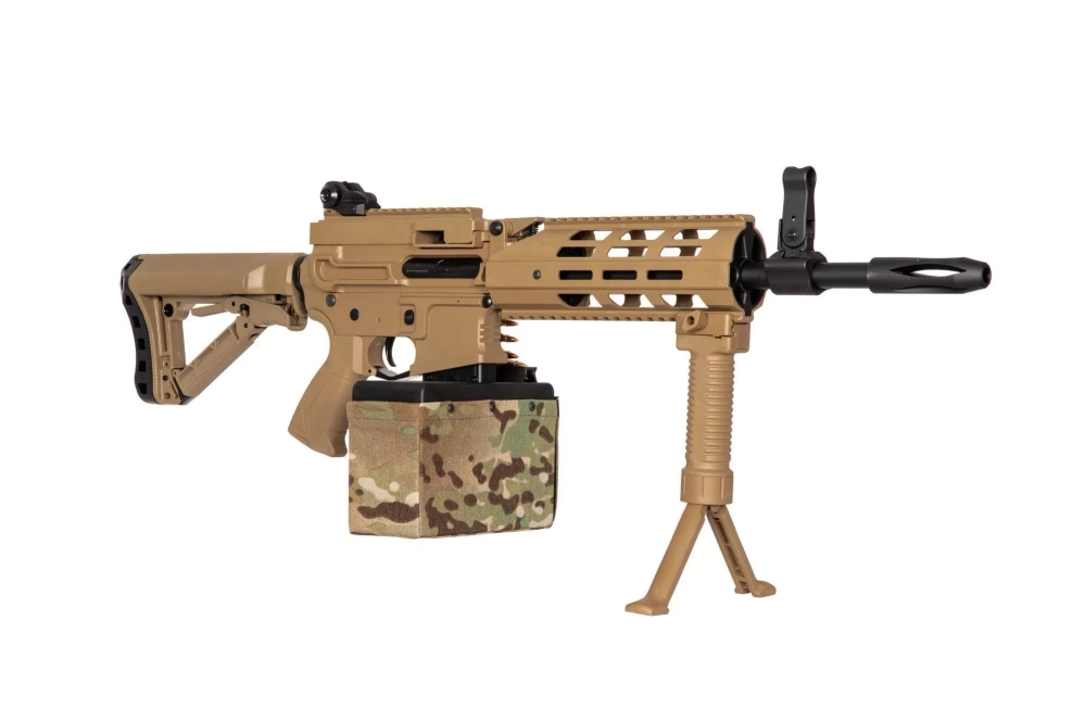Ametralladora de airsoft CM16 LMG - bronceado