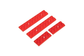 MLOK Rail Guards Blocks - Rouge