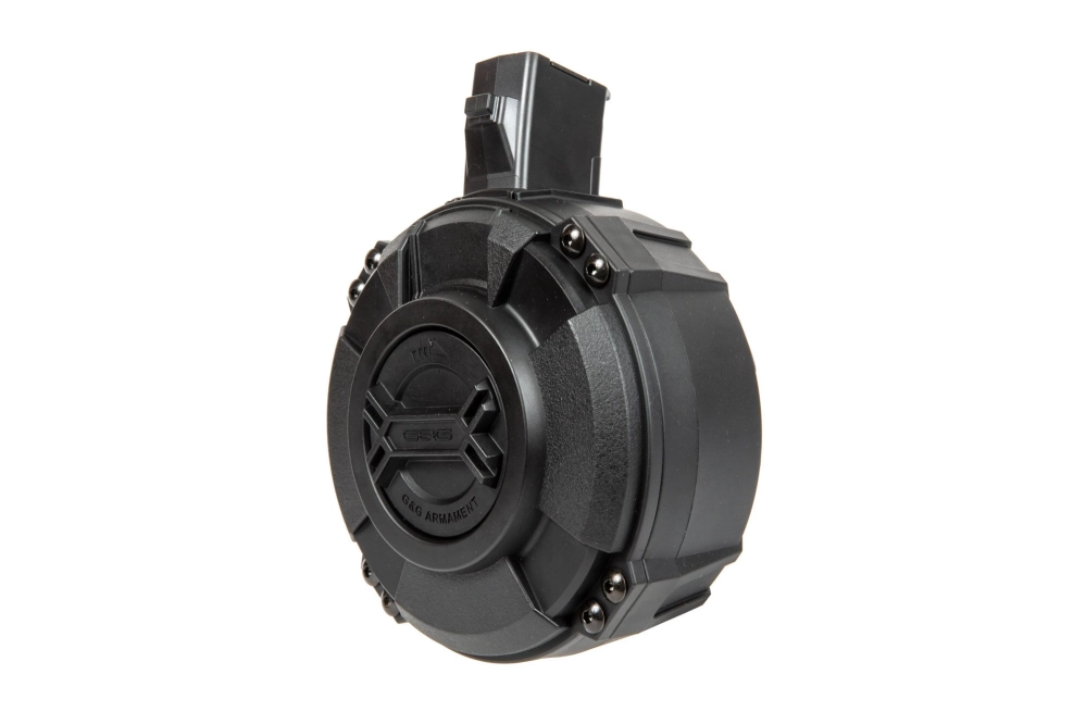 Chargeur tambour Hi-cap 1730 boules pour répliques PRK9 