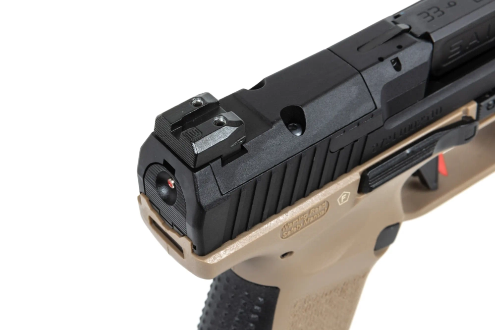 Cybergun x SAI Canik TP9 Elite Combat Green Gas Half-Tan airsoft Pistol