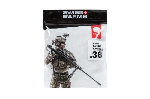Swiss Arms 0,36g kogels 1000 stuks Wit