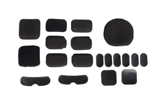 Juego de almohadillas para casco FAST SF Wosport Negro